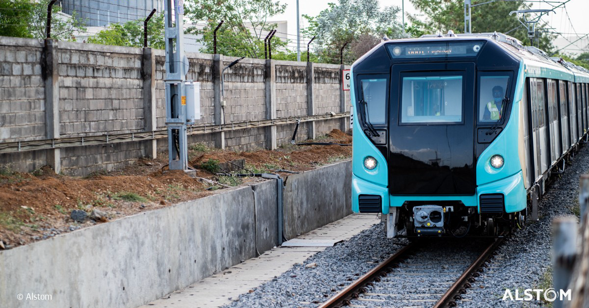 Alstom built first trainset for Mumbai M...